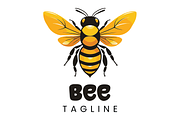 Honey Bee logo 5 different variation, a Branding & Logo Template by AyyazMomin (Thumbnail 7 of 7)