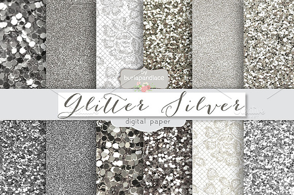 Glitter Silver preview 2