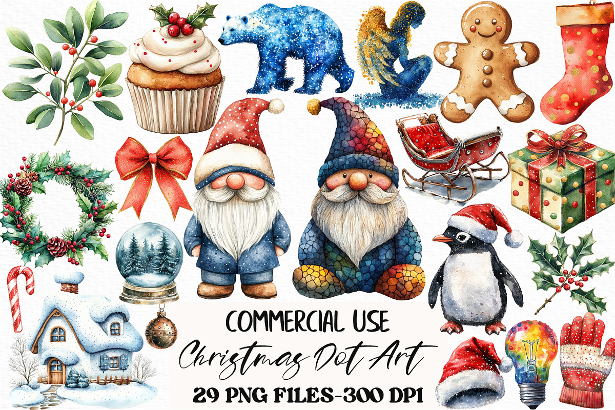 Christmas Dot Art Sublimation, an Illustration by Craft Nest (Photo 1 of 6)