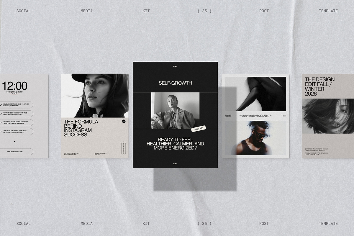ELVO | Instagram Post Template (II), a Social Media Template by Prapti Design (Photo 9 of 10)