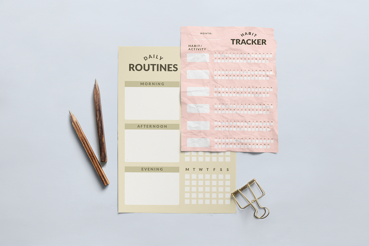 Colorful Planner Template Set, a Stationery Template by Artflorara (Photo 2 of 7)