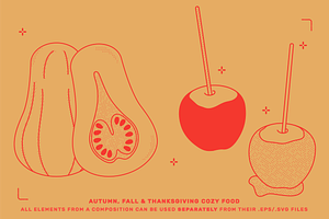 Thanksgiving Vector Illustrations