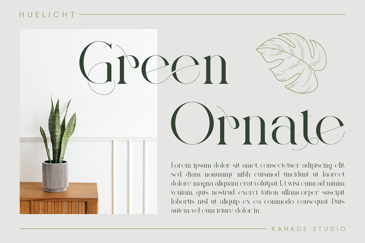 Huelicht | Modern Serif Font, a Serif Font by Kahade Studio (Photo 3 of 15)
