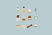 Aromatic Scene Illustration Set, a Healthcare Illustration by studiogstock (Thumbnail 2 of 3)