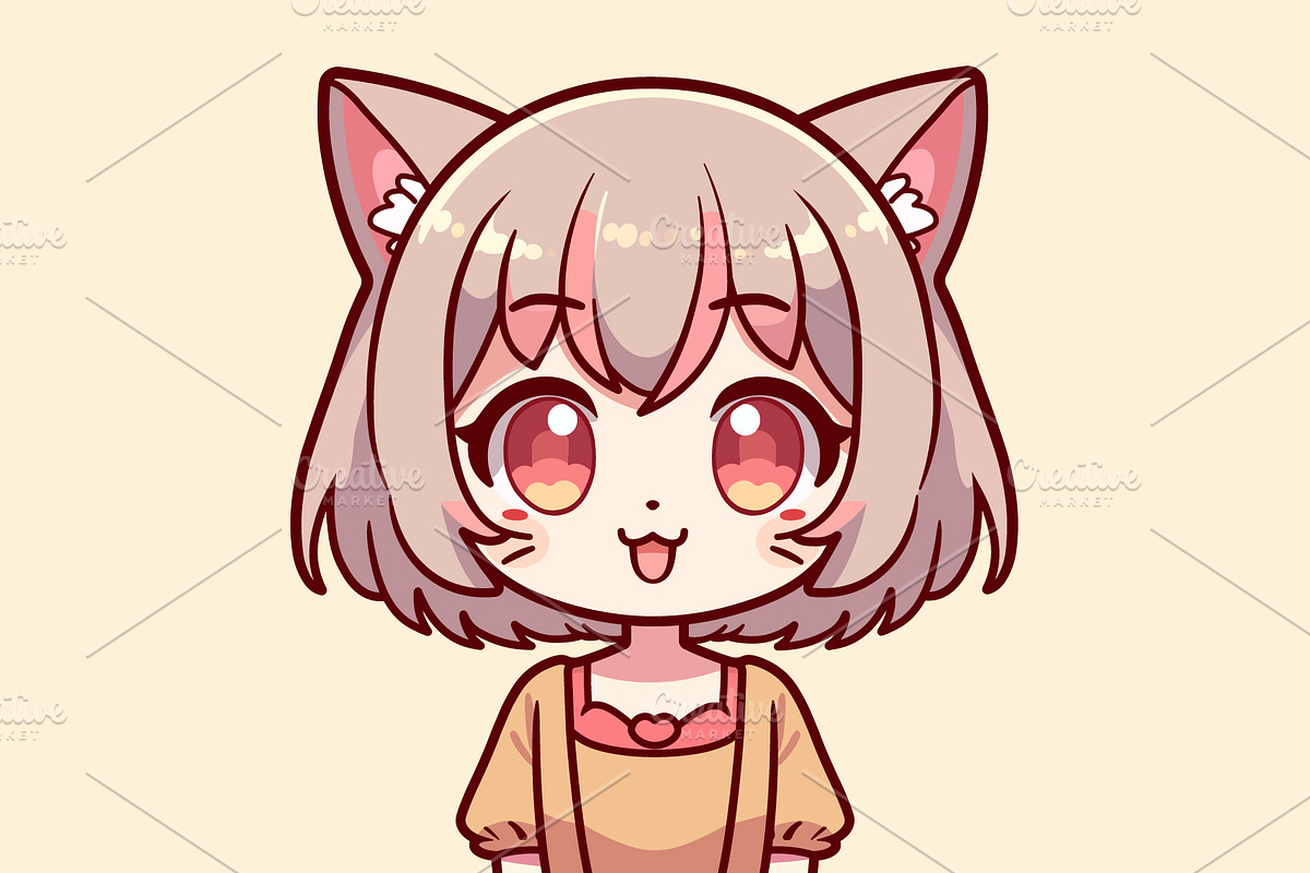 Cat-girl, a Person Illustration by Light_Lenser