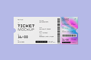 Event Ticket Mockup Set, a Merchandise Mockup by graphicsauce (Thumbnail 2 of 4)
