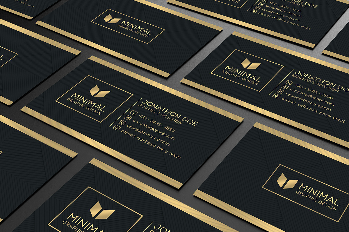 Gold Business Card, a Business Card Template by Creative_Arts (Photo 2 of 5)