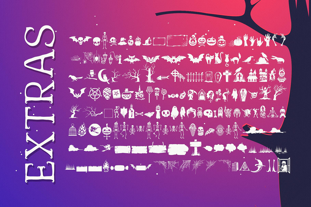 The Spokill Halloween Typeface, a Script Font by alit design (Photo 15 of 16)