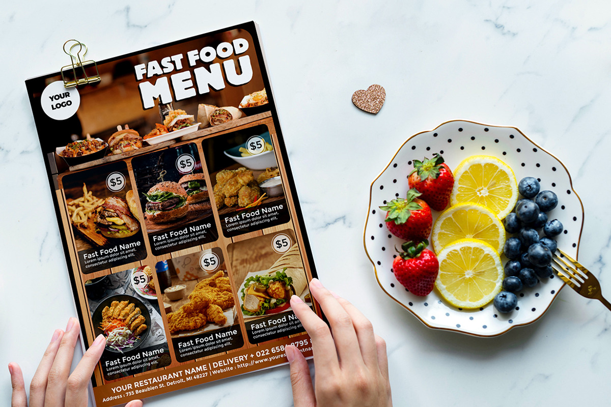 Fast food Menu, a Flyer Template by imadeDesign (Photo 2 of 3)