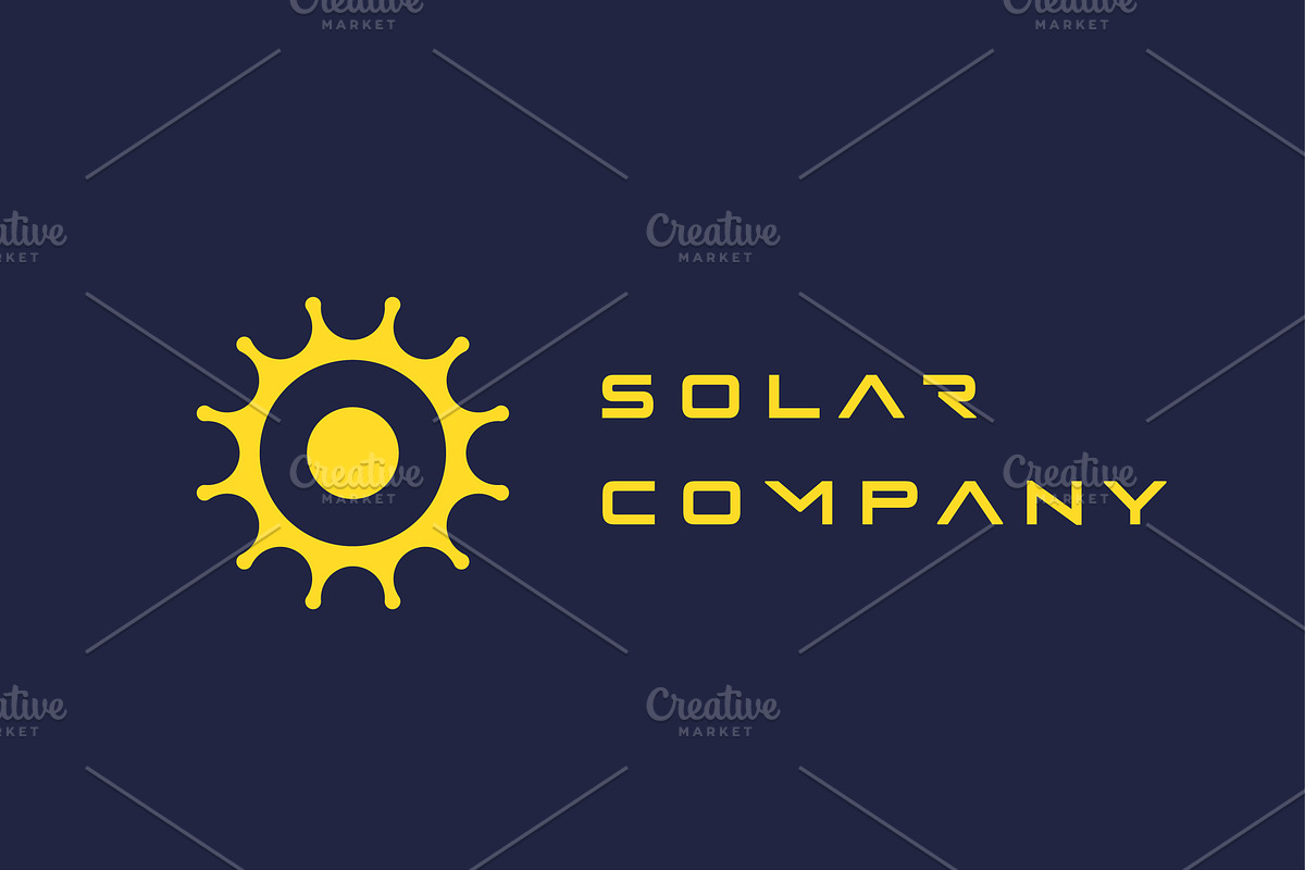 Solar Company Logo Design Icon, a Branding & Logo Template by Morvana Crew