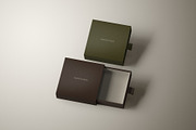 Square Rigid Slim Drawer Box Mockup, a Packaging Mockup by Sheikhadesign (Thumbnail 10 of 11)