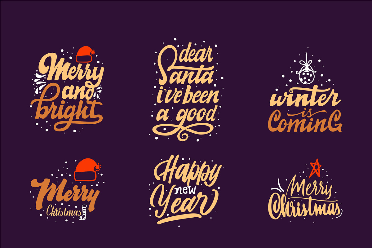 Christmas Big Lettering Kit, an Object Graphic by zao4nik (Photo 4 of 5)