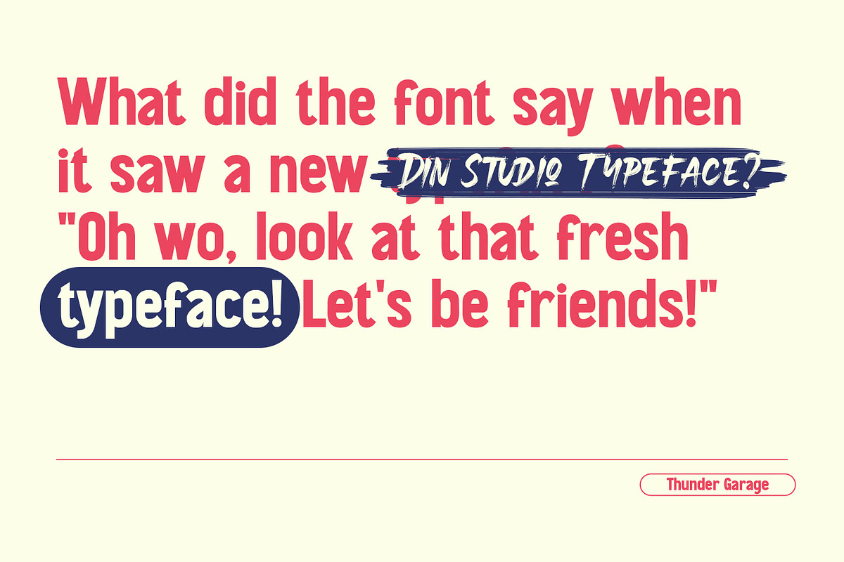 Thunder Garage, a Sans Serif Font by din-studio.com (Photo 6 of 10)