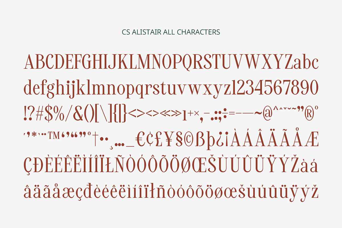 CS Alistair – Classic Font, a Serif Font by Craft Supply Co. (Photo 8 of 8)