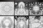 Starseed Angel Number Coloring Pages, a Brochure Template by LA Design (Thumbnail 4 of 10)