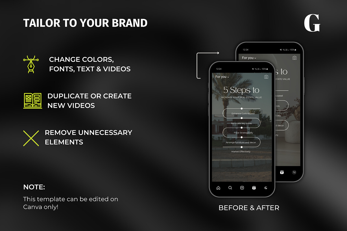 Faceless Real Estate Reels Videos, an App Template by Meraki Templates (Photo 3 of 7)