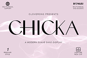 Chicka - Suave Modern Sans Display, a Sans Serif Font by Cloverons (Thumbnail 1 of 14)