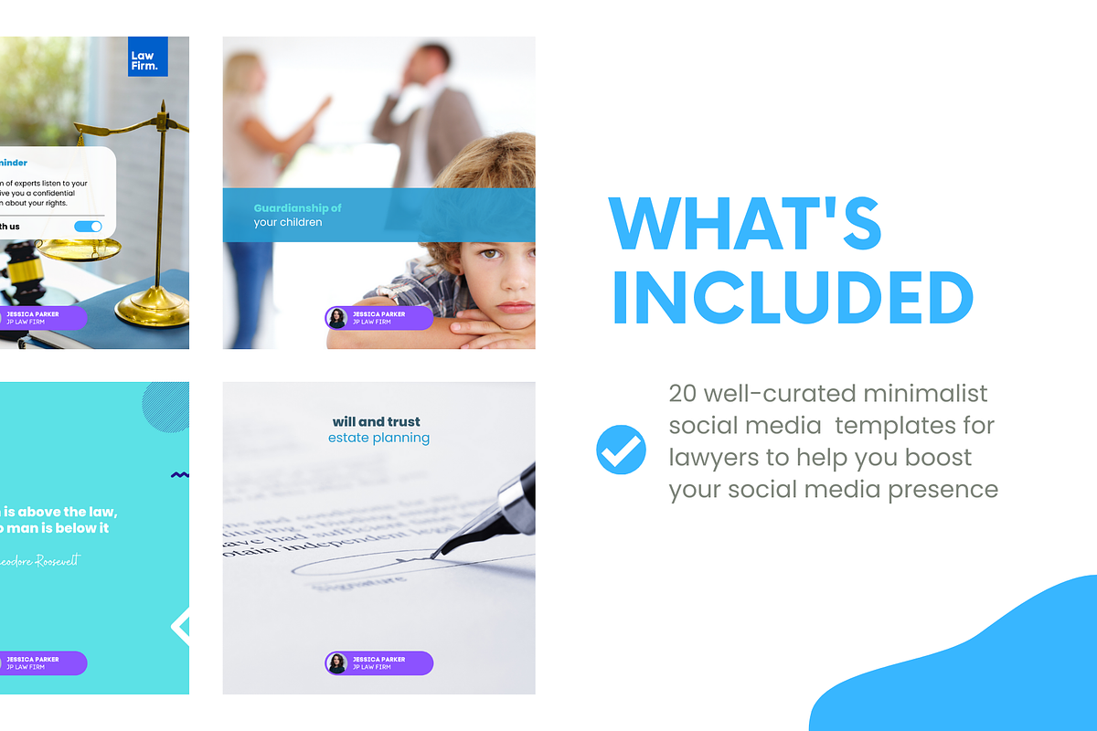 Instagram Template for Law Firms, a Social Media Template by Parrot Designs (Photo 2 of 6)