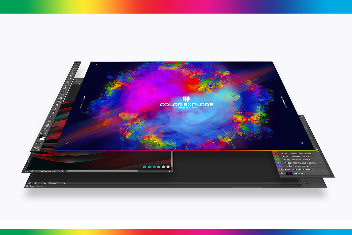 Color Explode Abstract PSD Artwork, a Social Media Template by angelicafx (Photo 3 of 5)