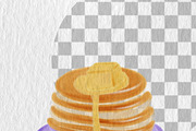 Breakfast WATERCOLOUR clipart pack, a Decorative Illustration by Oleksandra Illustrates (Thumbnail 4 of 27)