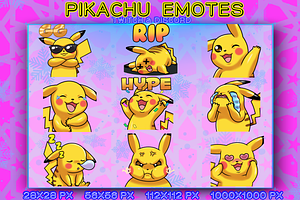 PIKACHU EMOTES TWITCH