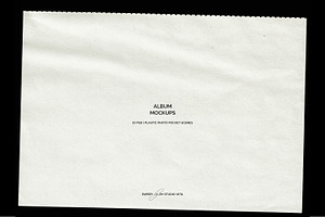 Flip Album Plastic Pocket Mockups