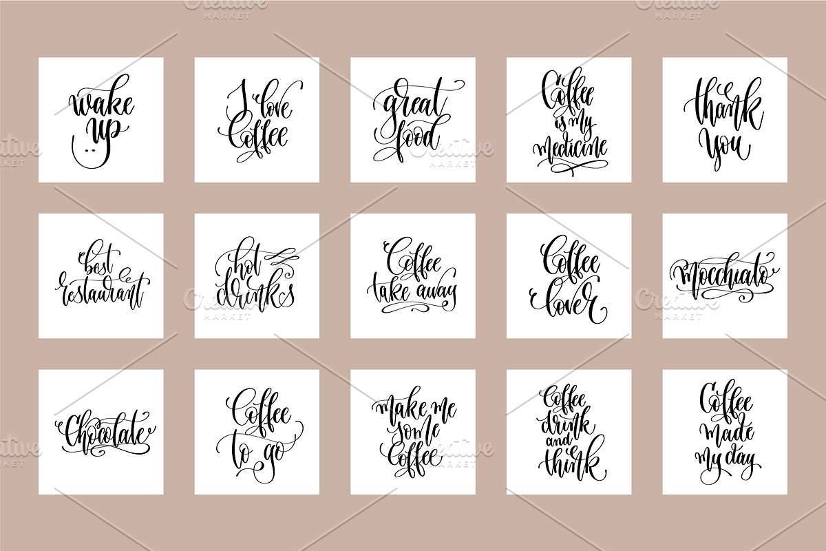 SET OF 100 COFFEE POSTERS, a Card Template by karakotsya (Photo 7 of 8)