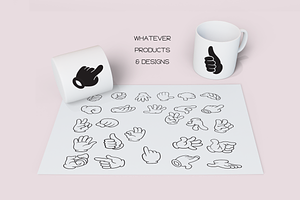 Cartoon Hand Doodles - Dingbats Font