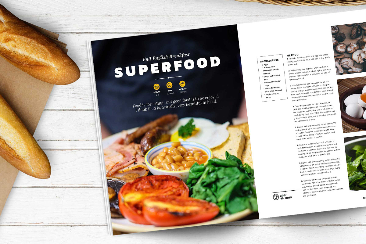 EAT GOOD FOOD Cookbook / Recipe Book, a Magazine Template by Wolfgang Design (Photo 4 of 13)
