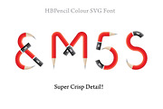 HBPENCIL SVG Font, a Font by Industrial Artworks (Thumbnail 2 of 2)