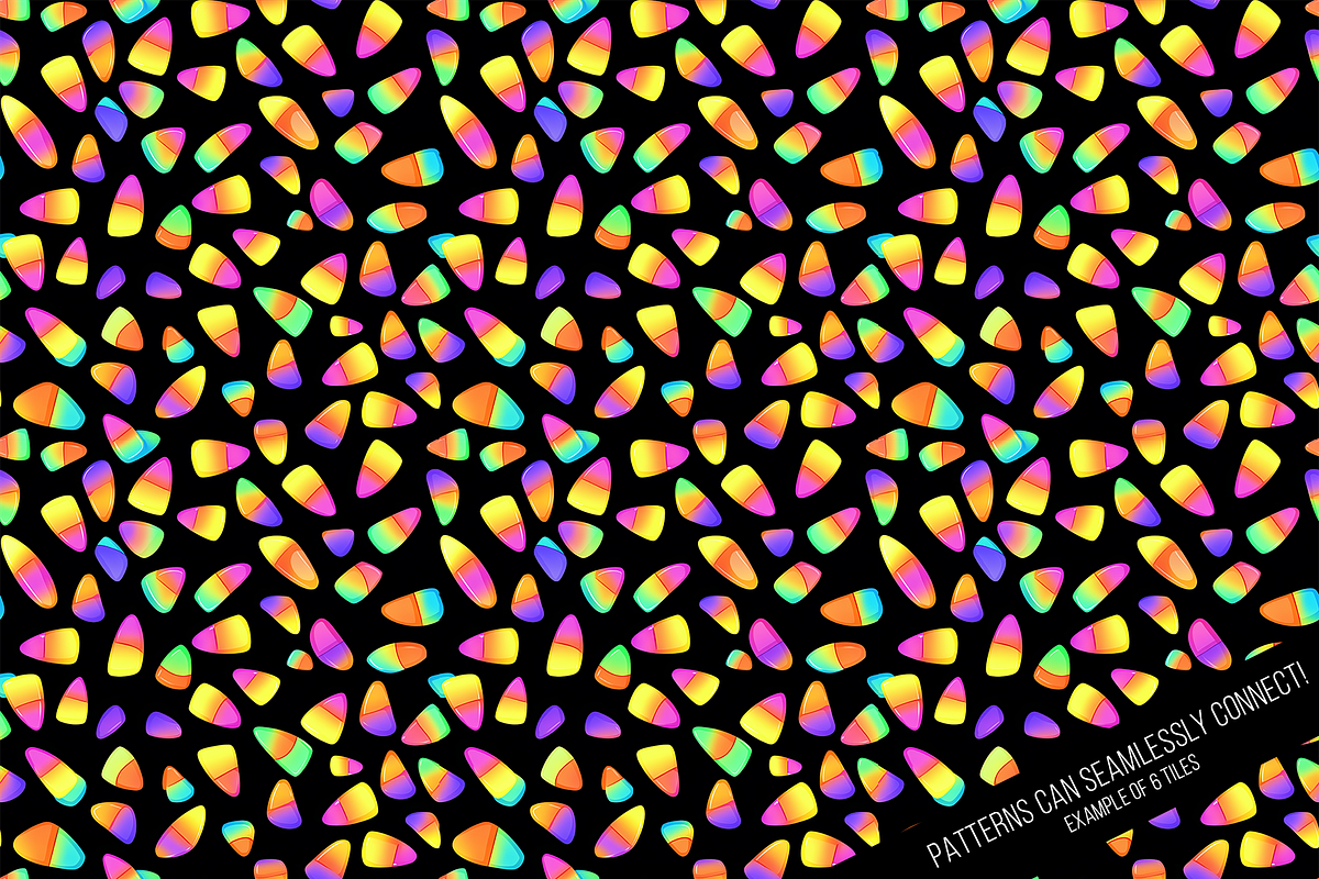 Neon Halloween Digital Paper, a Pattern Graphic by Chromolume Studio (Photo 17 of 28)