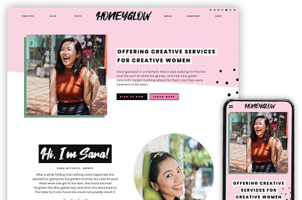 Honeyglow Wordpress Theme Blog, a WordPress Template by ltsdesigns