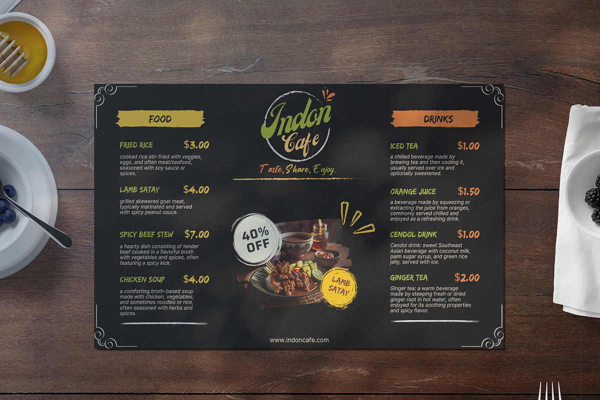 Elegant Landscape Menu Template, a Brochure Template by judayartworks (Photo 9 of 21)