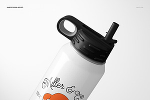 F. Color 30 Oz. Water Bottle Mockup