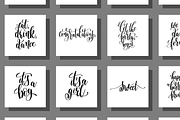 set of 100 lettering posters, a Decorative Illustration by karakotsya (Thumbnail 6 of 7)