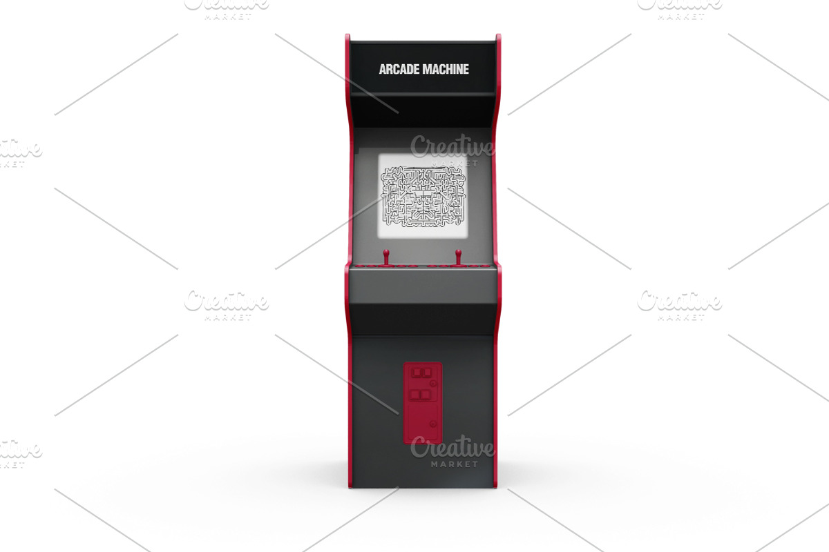 Arcade Game Machine Mockup, a Product Mockup by PixelMockup (Photo 2 of 17)