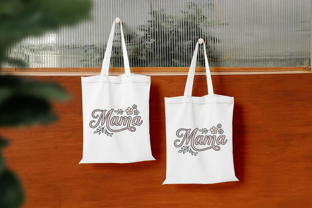 Floral Mama Embroidery Design, an Illustration by Pixels.Craft (Photo 3 of 4)