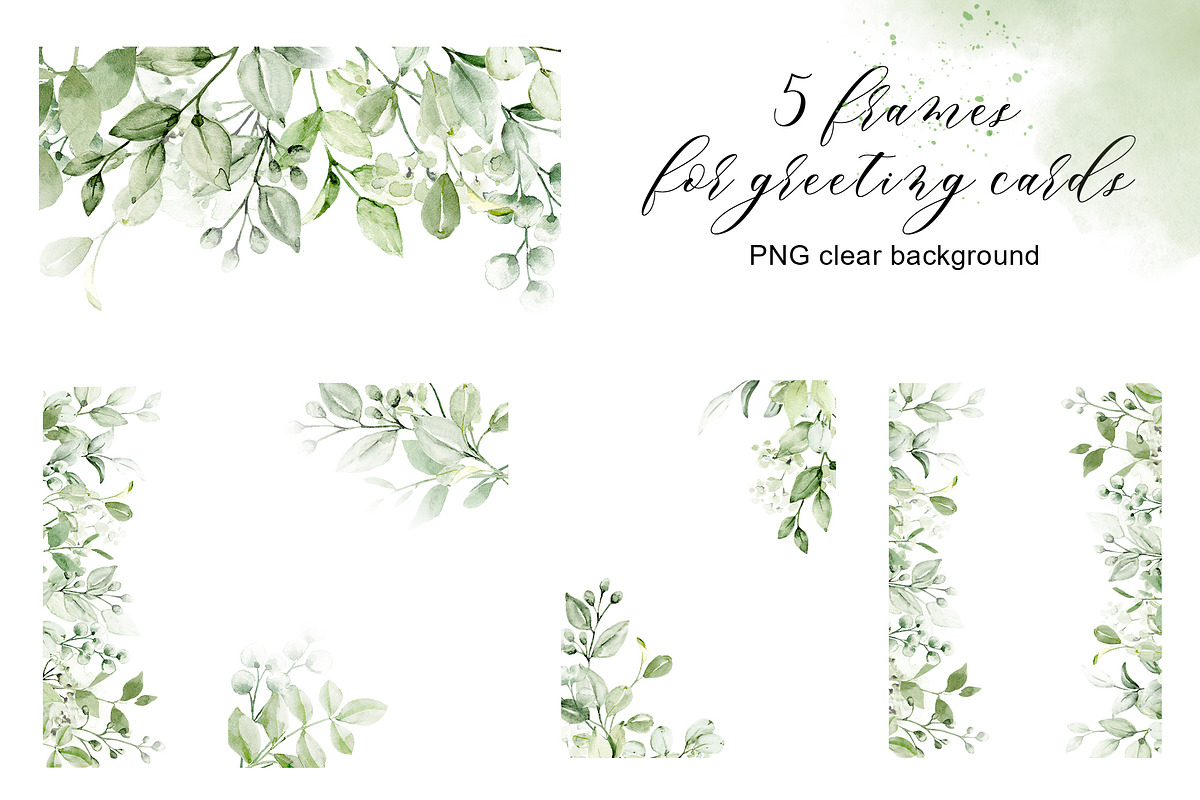 Leaves clipart set, Alphabet png., an Invitation Template by Larisa Maslova (Photo 12 of 13)