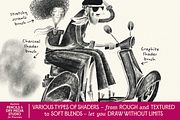 VVDS Realistic Pencils & Dry Media, a Brush Add-On by Vintage Voyage Supply (Thumbnail 4 of 10)