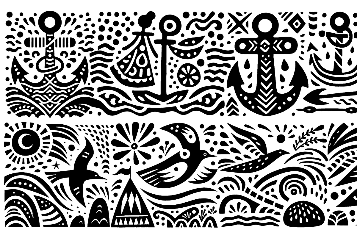 Vintage Fruits Folk Art, a Decorative Illustration by devastd (Photo 21 of 27)