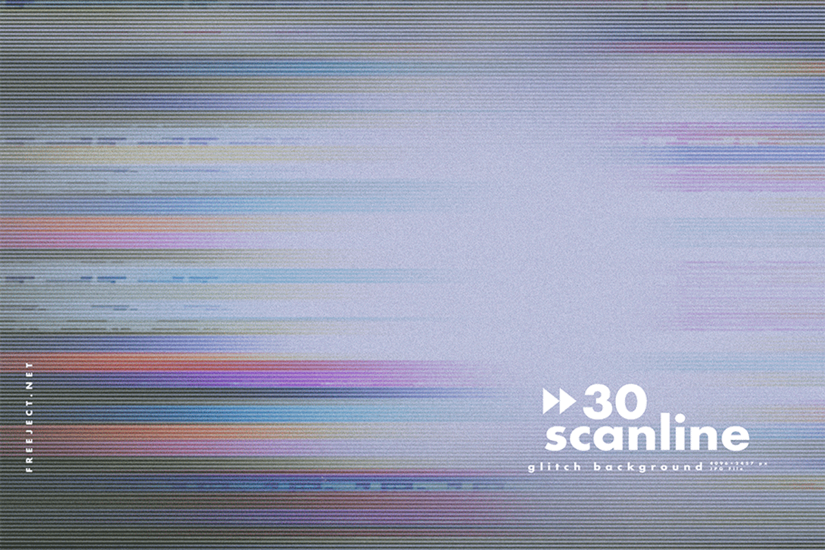 30 Scan lines Glitch Background, a Texture Graphic by freeject.net (Photo 29 of 32)