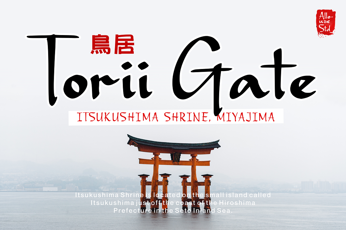 Gaze Nozarashi A Japanese Style Font, a Font by Allouse Studio (Photo 7 of 10)