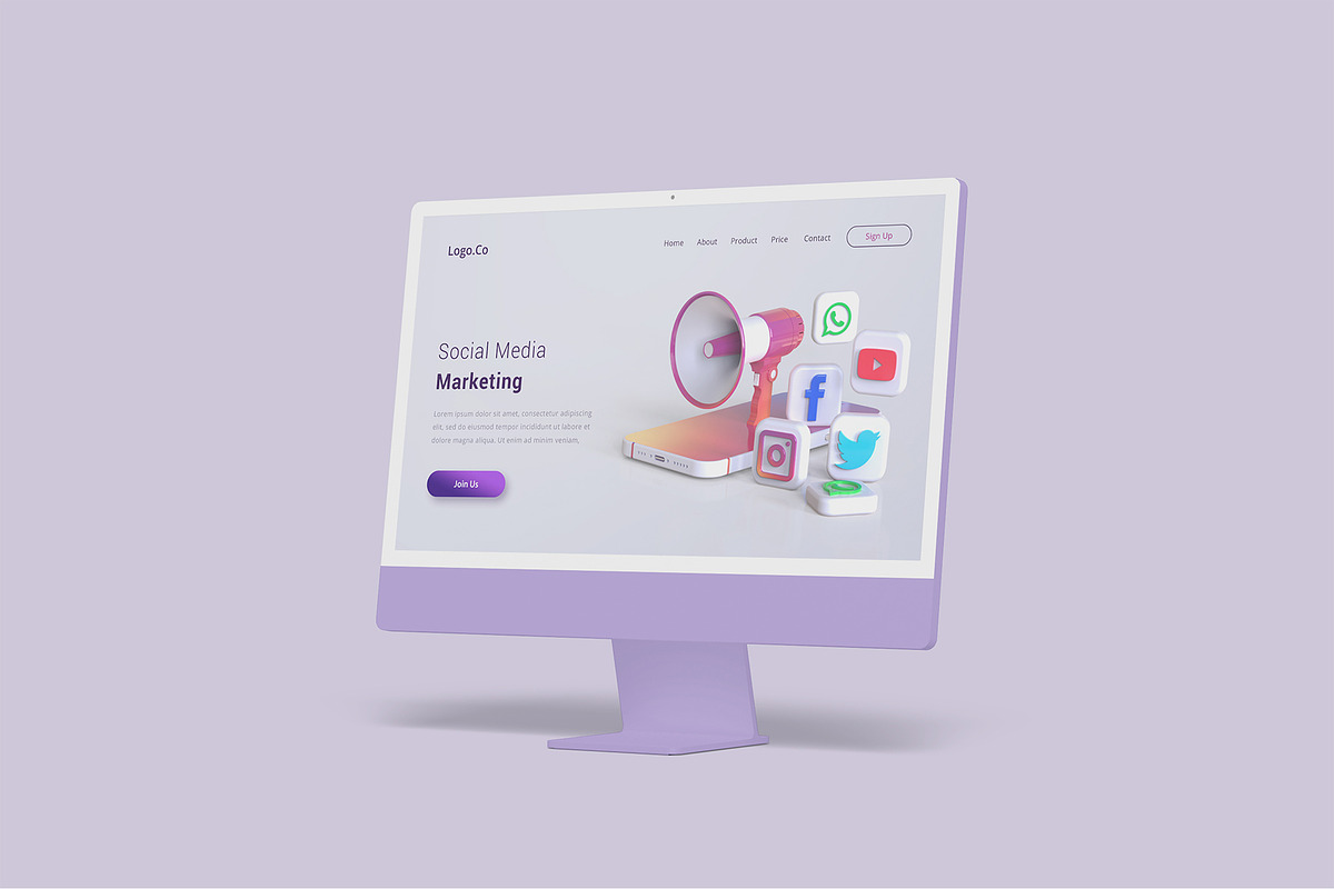 iMac Desktop Mockup Bundles, a Mac Mockup by Graphic Aesthetic (Photo 8 of 22)