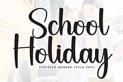 School Holiday | Script Font, a Handwritten Font by Scratchones (Thumbnail 1 of 8)