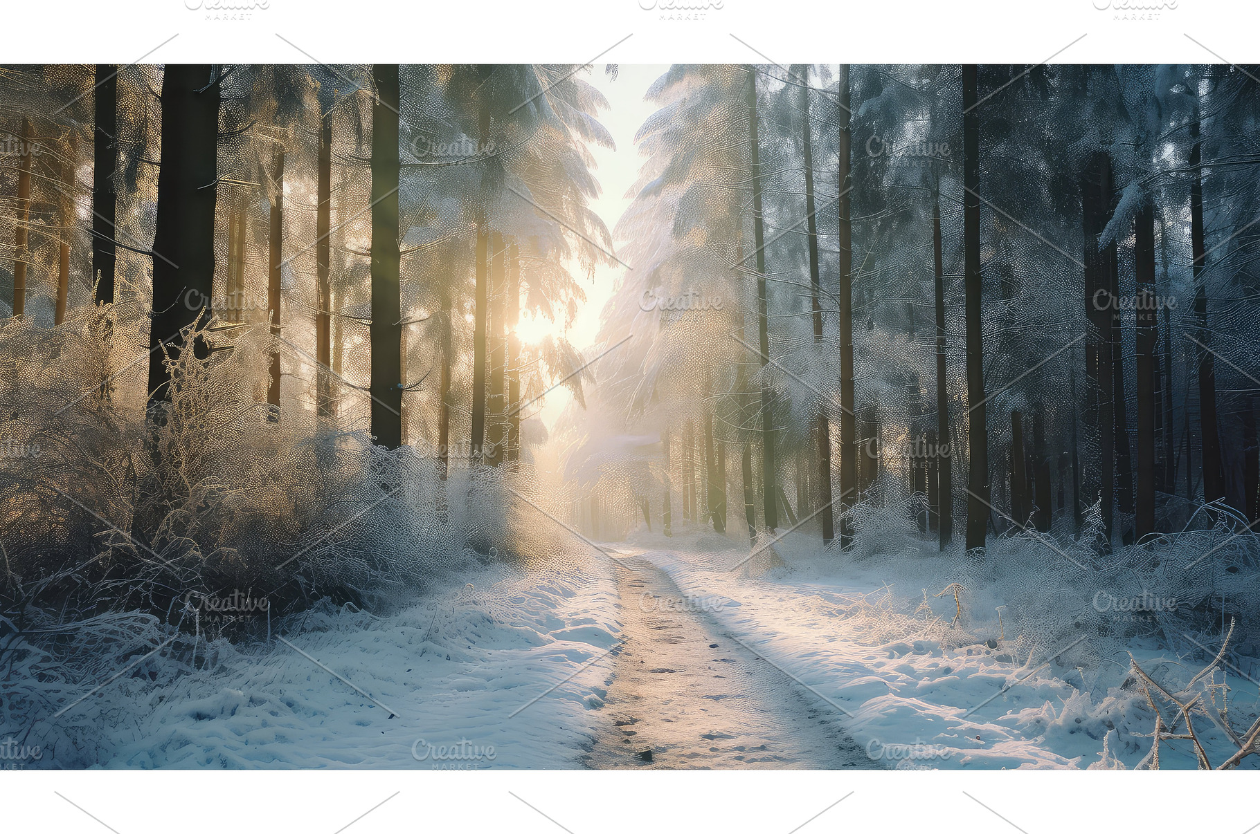 nature weather frozen sun frosty ai, a Nature Photo by pikepicture