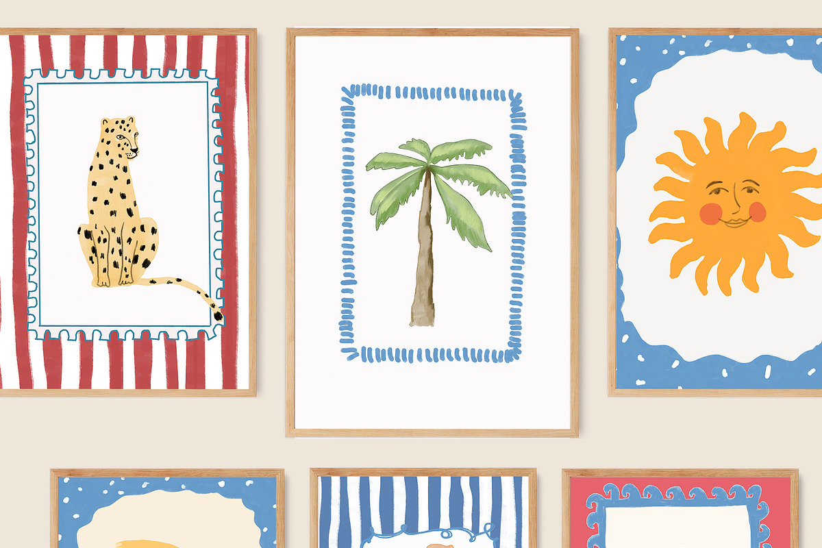 Nursery Wall Art Prints Bundle, a Background Graphic by Artemsky (Photo 7 of 19)