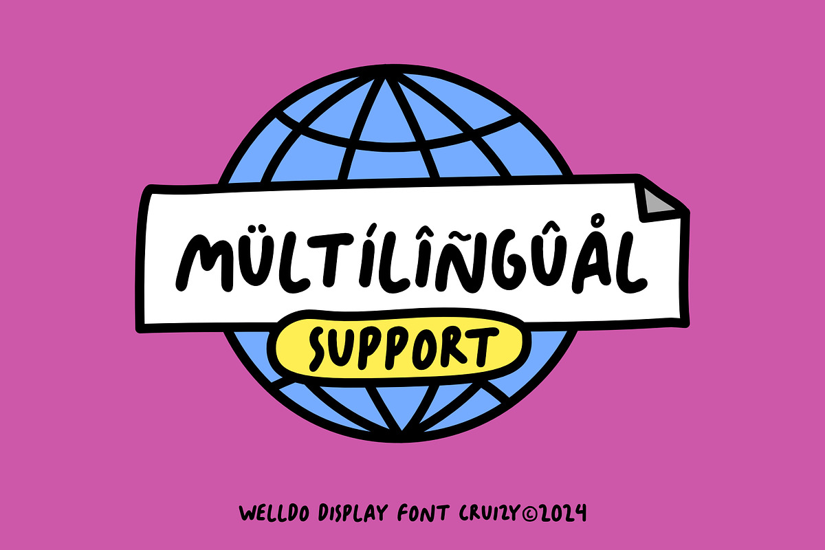WELLDO - Playful Display Font, a Handwritten Font by Cruizy & Co (Photo 7 of 8)