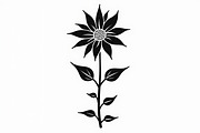 Black Floral Silhouette Set, an Illustration by balal (Thumbnail 8 of 21)