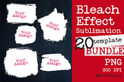 Bleach Effect Bundle for Sublimation, a Shape Add-On by KundolaArt (Thumbnail 1 of 4)