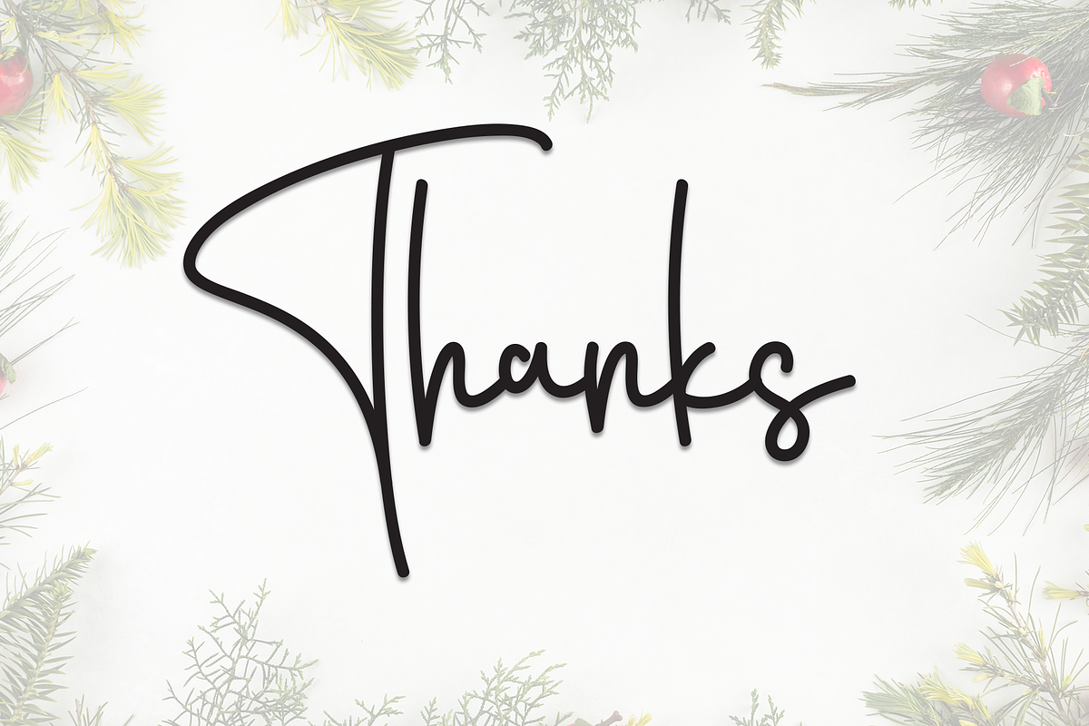 Christmas Saturday | Script Font, a Handwritten Font by Scratchones (Photo 8 of 8)